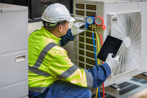 Professional Air Duct Cleaning technician working in Rancho Cucamonga, CA